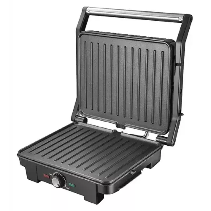 Grill kontaktowy Adler AD 3051 — stal nierdzewna, 2200–2800 W, powierzchnia grilla 1392 cm², regulowana temperatura, płyty nieprzywierające