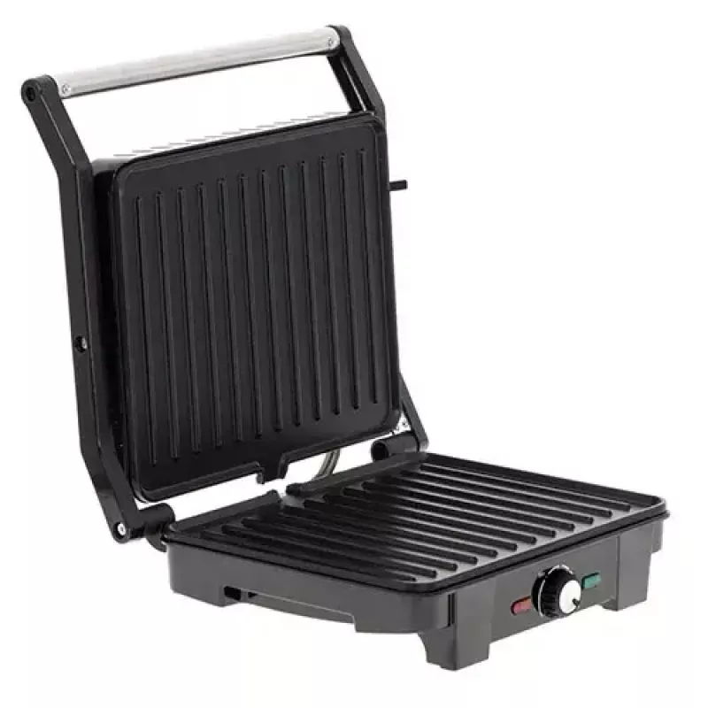 Grill kontaktowy Adler AD 3051 — stal nierdzewna, 2200–2800 W, powierzchnia grilla 1392 cm², regulowana temperatura, płyty nieprzywierające