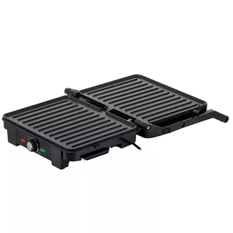 Grill kontaktowy Adler AD 3051 — stal nierdzewna, 2200–2800 W, powierzchnia grilla 1392 cm², regulowana temperatura, płyty nieprzywierające