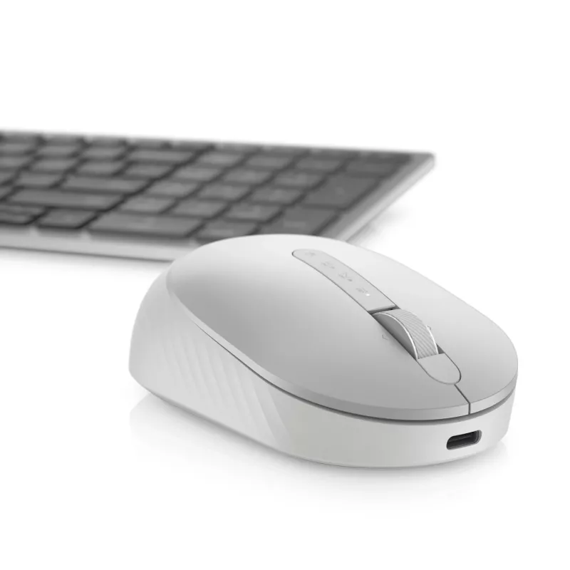 DELL Pro Premium Compact mysz – MS7421W – platynowo-srebrny, symetryczna, optyczna, RF Wireless + Bluetooth, 1600 DPI, Platinum, srebrny (otwarte opakowanie)