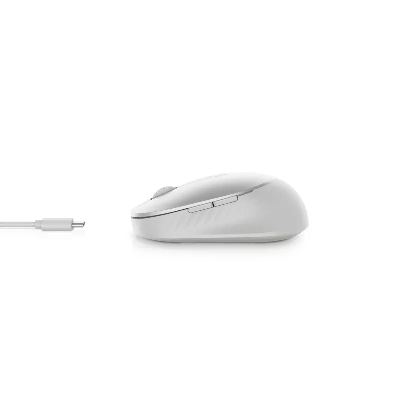 DELL Pro Premium Compact mysz – MS7421W – platynowo-srebrny, symetryczna, optyczna, RF Wireless + Bluetooth, 1600 DPI, Platinum, srebrny (otwarte opakowanie)