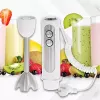 Blender ręczny Adler AD 4625w — blender ręczny, 5 prędkości, turbo, 1500 W, ostrze ze stali nierdzewnej, srebrny/biały