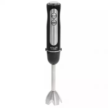 Blender ręczny Adler AD 4625B — blender ręczny, 1500 W maks., 850 W nominalnie, 5 prędkości, sterowanie mechaniczne, turbo, ostrze ze stali nierdzewnej, czarny