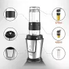 Blender sportowy Adler AD 4081 — przenośny blender osobisty, 800 W mocy maks., kubek 0,57 l, ostrze ze stali nierdzewnej, 2 butelki