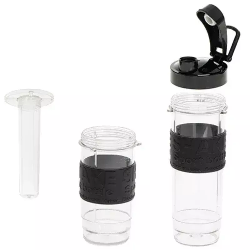 Blender sportowy Adler AD 4081 — przenośny blender osobisty, 800 W mocy maks., kubek 0,57 l, ostrze ze stali nierdzewnej, 2 butelki