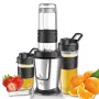 Blender sportowy Adler AD 4081 — przenośny blender osobisty, 800 W mocy maks., kubek 0,57 l, ostrze ze stali nierdzewnej, 2 butelki