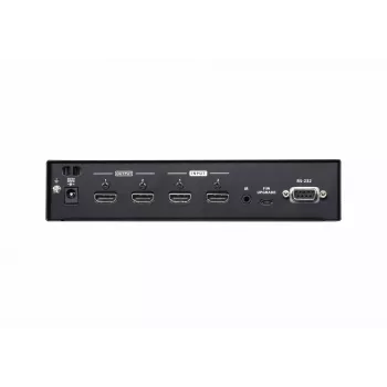 ATEN 2x2 4K HDMI Matrix Switch, do 15m, przełącznik matrycowy AV, 10,2 Gbit/s, 340 MHz, 4096 x 2160 pikseli, 4096 x 2160, 3840 x 2160, czarny