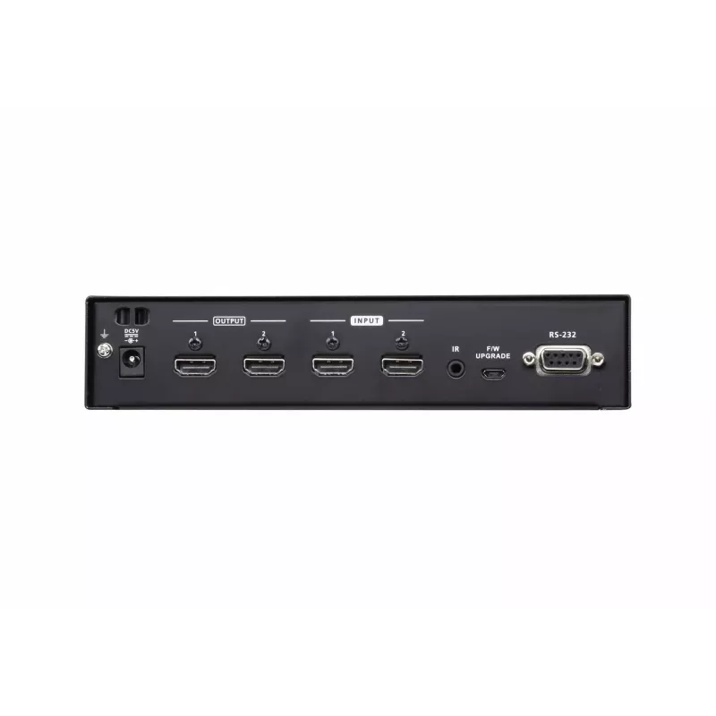 ATEN 2x2 4K HDMI Matrix Switch, do 15m, przełącznik matrycowy AV, 10,2 Gbit/s, 340 MHz, 4096 x 2160 pikseli, 4096 x 2160, 3840 x 2160, czarny