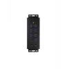 ICY BOX IB-HUB1703-QC3 USB 3.2 Gen 1 (3.1 Gen 1) Type-B 5000 Mbit/s Czarny