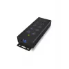 ICY BOX IB-HUB1703-QC3 USB 3.2 Gen 1 (3.1 Gen 1) Type-B 5000 Mbit/s Czarny