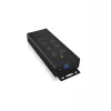 ICY BOX IB-HUB1703-QC3 USB 3.2 Gen 1 (3.1 Gen 1) Type-B 5000 Mbit/s Czarny