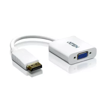Konwerter ATEN DisplayPort na VGA, Do 1920x1200 @60Hz, DisplayPort, VGA (D-Sub), Męski, Żeński, Prosty, Prosty