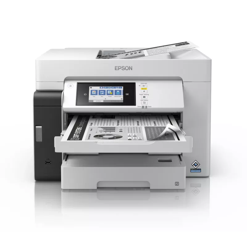 Urządzenie wielofunkcyjne Epson M15180 — monochromatyczny druk atramentowy, 4800x1200 DPI, skanowanie kolorowe 1200x1200, A4, Wi‑Fi, Ethernet, dupleks
