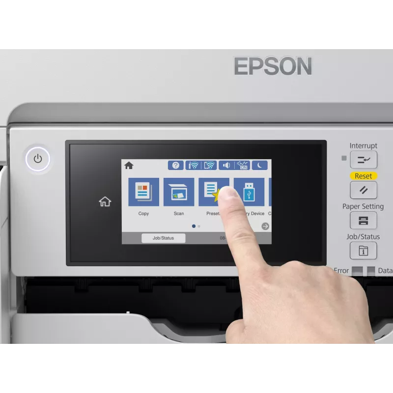 Urządzenie wielofunkcyjne Epson M15180 — monochromatyczny druk atramentowy, 4800x1200 DPI, skanowanie kolorowe 1200x1200, A4, Wi‑Fi, Ethernet, dupleks