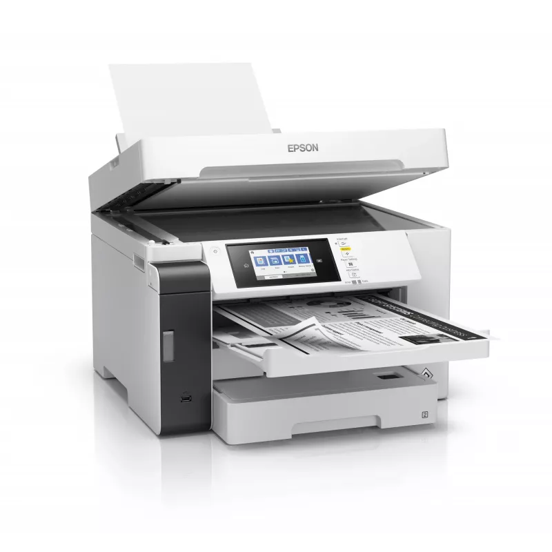 Urządzenie wielofunkcyjne Epson M15180 — monochromatyczny druk atramentowy, 4800x1200 DPI, skanowanie kolorowe 1200x1200, A4, Wi‑Fi, Ethernet, dupleks