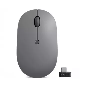 Mysz bezprzewodowa Lenovo Go USB-C, biurowa, oburęczna, RF, optyczna, 2400 DPI