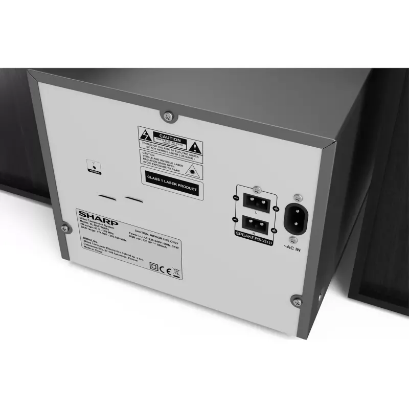 Sharp XL-B517D Mikrosystem audio do domu 45 W Czarny