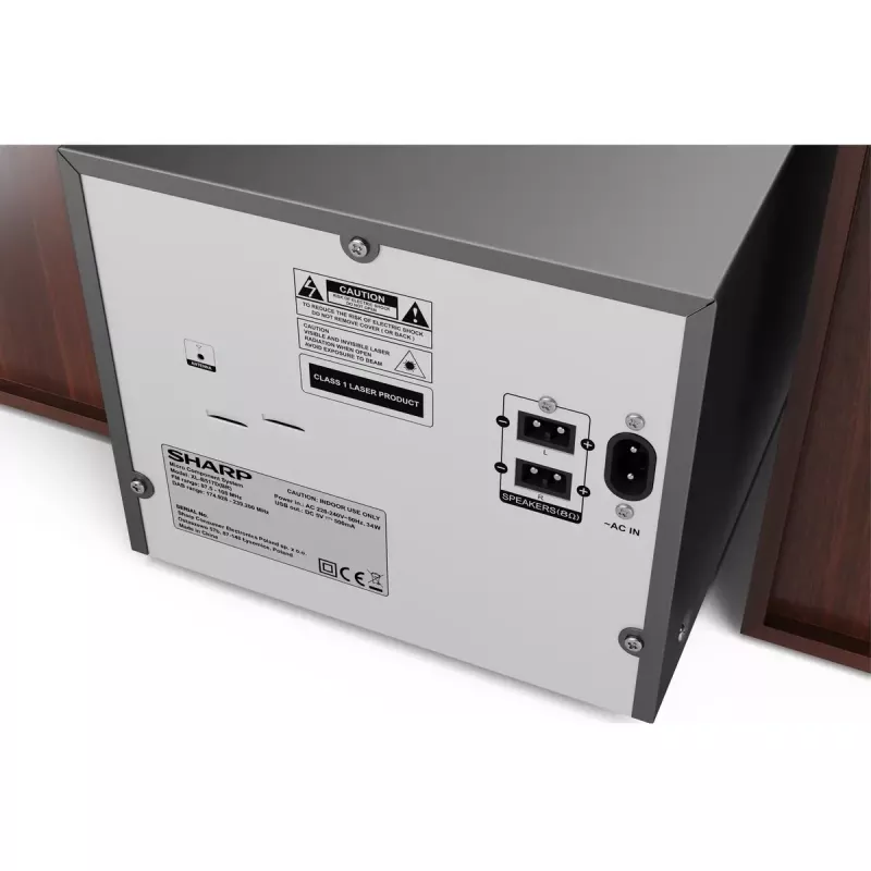 Sharp XL-B517D Mikrosystem audio do domu 45 W Brązowy