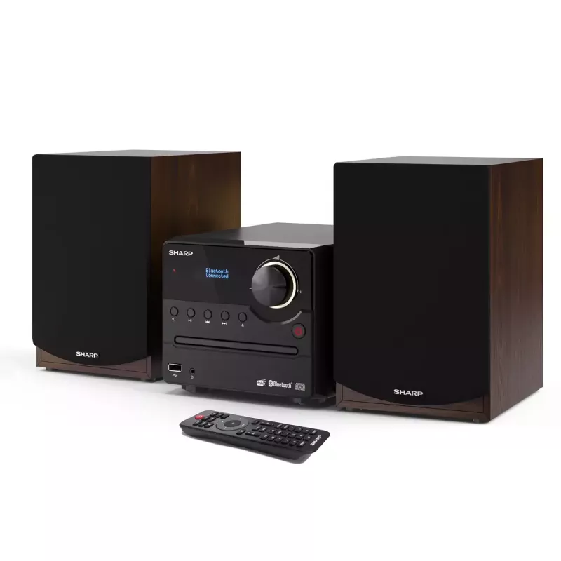 Sharp XL-B517D Mikrosystem audio do domu 45 W Brązowy
