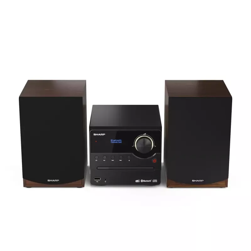 Sharp XL-B517D Mikrosystem audio do domu 45 W Brązowy