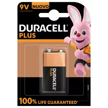 Bateria jednorazowa Duracell 9V Plus 100 alkaliczna, 9 V, 1 szt.