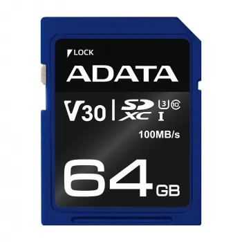 ADATA ASDX64GUI3V30S-R karta pamięci 64 GB SDXC UHS-I Klasa 10