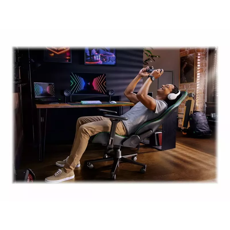 Fotel gamingowy Razer Enki z siedziskiem tapicerowanym, czarny, 136 kg, 670x680x1380 mm