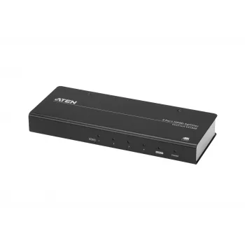 ATEN 4-Port True 4K at 60Hz (4:4:4), Rozdzielacz HDMI, HDMI, 4x HDMI, 4096 x 2160 pikseli, Czarny, Metal, 4K Ultra HD