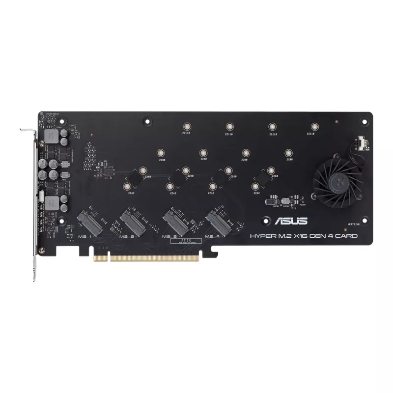 ASUS Hyper M.2 x16 Gen 4 karty interfejsu/adapter Wewnętrzny