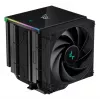 Chłodzenie powietrzne DeepCool AK620 12 cm, podwójne wentylatory 120 mm, 6 rurek cieplnych, TDP 260 W, PWM, FDB, wysokość 160 mm, czarne