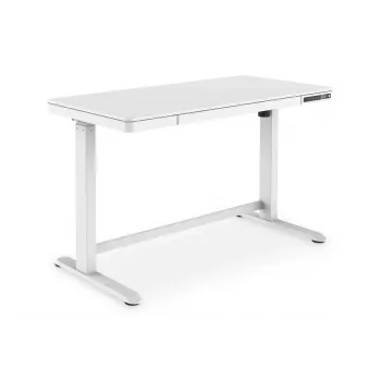 DIGITUS Biurko elektryczne z regulacją wysokości 120x60x12cm z USB białe