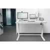 DIGITUS Biurko elektryczne z regulacją wysokości 120x60x12cm z USB białe