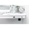 DIGITUS Biurko elektryczne z regulacją wysokości 120x60x12cm z USB białe