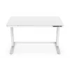 DIGITUS Biurko elektryczne z regulacją wysokości 120x60x12cm z USB białe