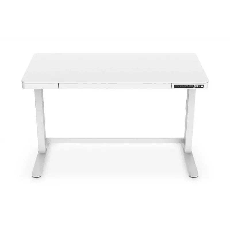 DIGITUS Biurko elektryczne z regulacją wysokości 120x60x12cm z USB białe