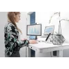 DIGITUS Biurko elektryczne z regulacją wysokości 120x60x12cm z USB białe