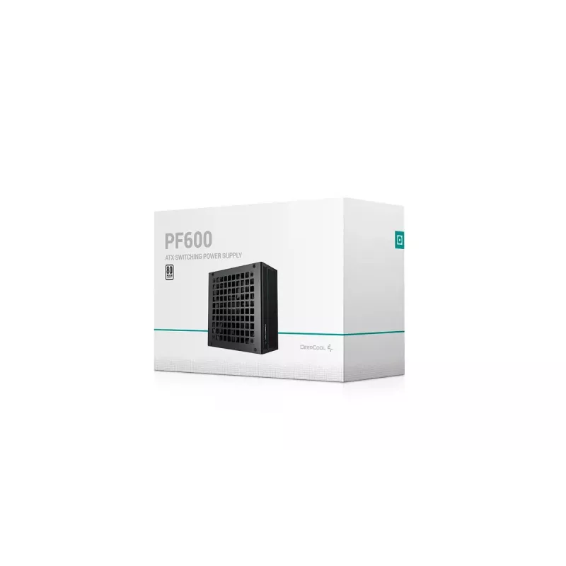 Zasilacz DeepCool PF600 600 W, ATX 2.4, 80 PLUS, 48 A na +12V, wentylator 120 mm, niemodularny