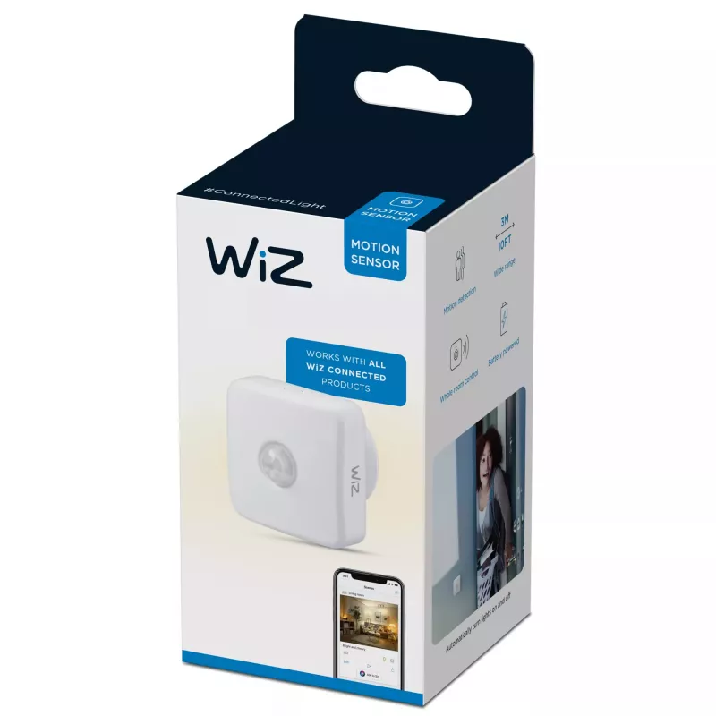 WiZ Motion Sensor, Wall, Indoor, biały, IP20, Plastic, III