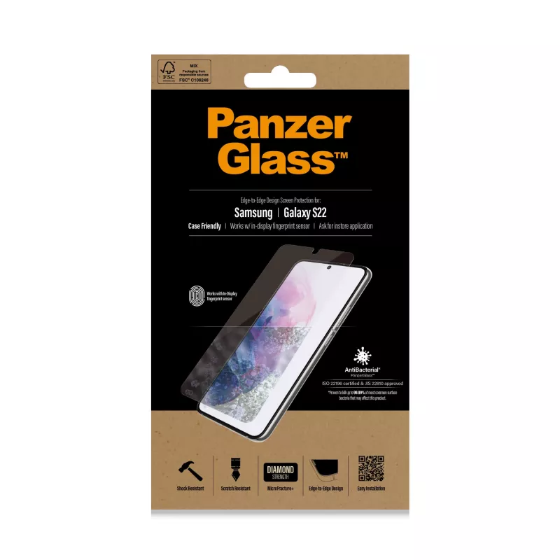 PanzerGlass ® UltraForce1 Samsung Galaxy S22 5G | Ochrona ekranu