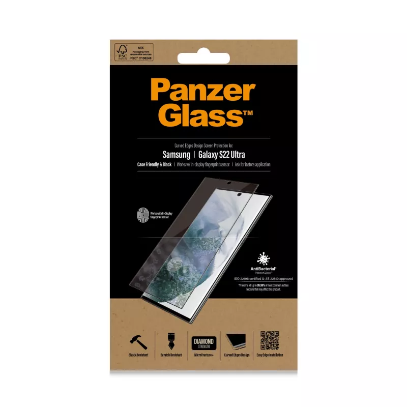 PanzerGlass ® UltraForce1 Samsung Galaxy S22 Ultra 5G | Szkło ochronne