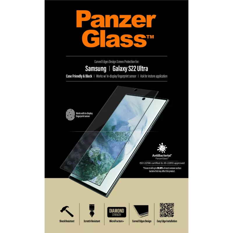 PanzerGlass ® UltraForce1 Samsung Galaxy S22 Ultra 5G | Szkło ochronne