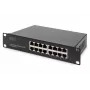 DIGITUS 16-portowy przełącznik Gigabit Ethernet 10-calowy niezarządzalny