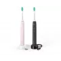 Philips Sonicare 3100 series 3100 series HX3675/15 2-pak soniczne szczoteczki elektryczne - czarno-różowe