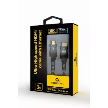 GEMBIRD Kabel HDMI Ultra High Speed z Ethernetem, „8K Select Plus Series”, 3m