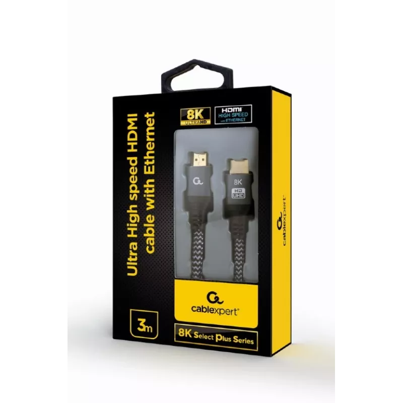 GEMBIRD Kabel HDMI Ultra High Speed z Ethernetem, „8K Select Plus Series”, 3m
