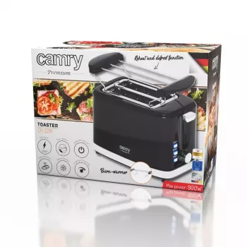 Toster Camry Premium CR 3218 2 kromki 900 W czarno-srebrny