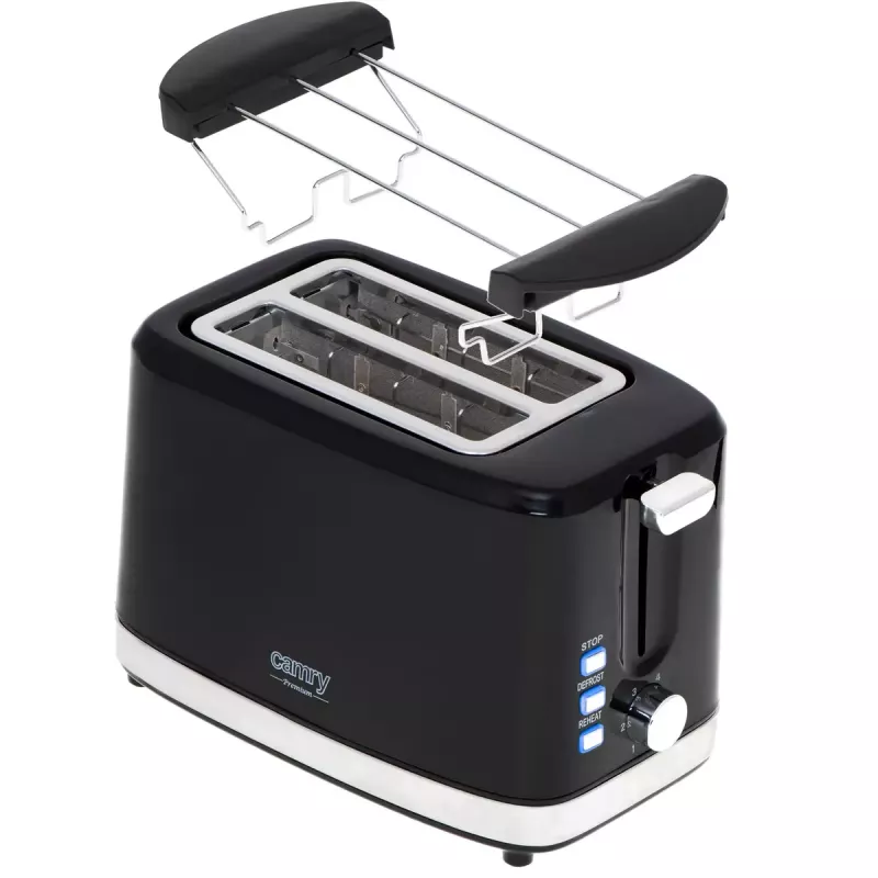 Toster Camry Premium CR 3218 2 kromki 900 W czarno-srebrny