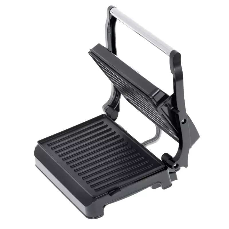 Grill kontaktowy Adler AD 3052 prostokątny stal/czarny, 1200 W, ruszt, blokowana pokrywa