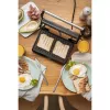 Grill kontaktowy Adler AD 3052 prostokątny stal/czarny, 1200 W, ruszt, blokowana pokrywa
