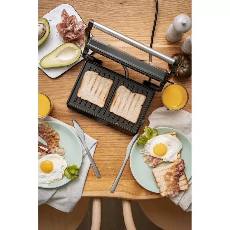 Grill kontaktowy Adler AD 3052 prostokątny stal/czarny, 1200 W, ruszt, blokowana pokrywa